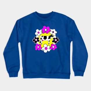 Cow with Flowers Crewneck Sweatshirt